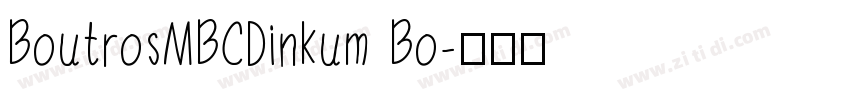 BoutrosMBCDinkum Bo字体转换